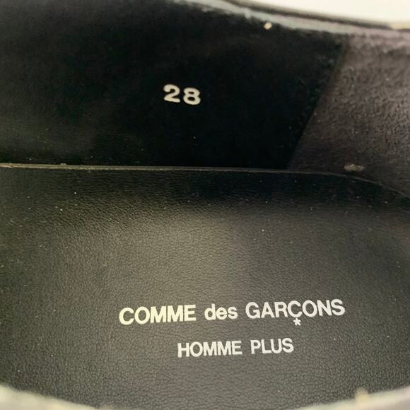 COMME des GARCONS HOMME PLUS Size 10 Black Multi-Color Perforated Lace Up Shoes main image 10